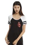 Scream Queens Logo Girls Athletic T-Shirt, BLACK, hi-res