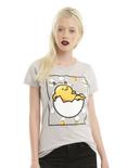 Gudetama Eggshell Girls T-Shirt, SILVER, hi-res