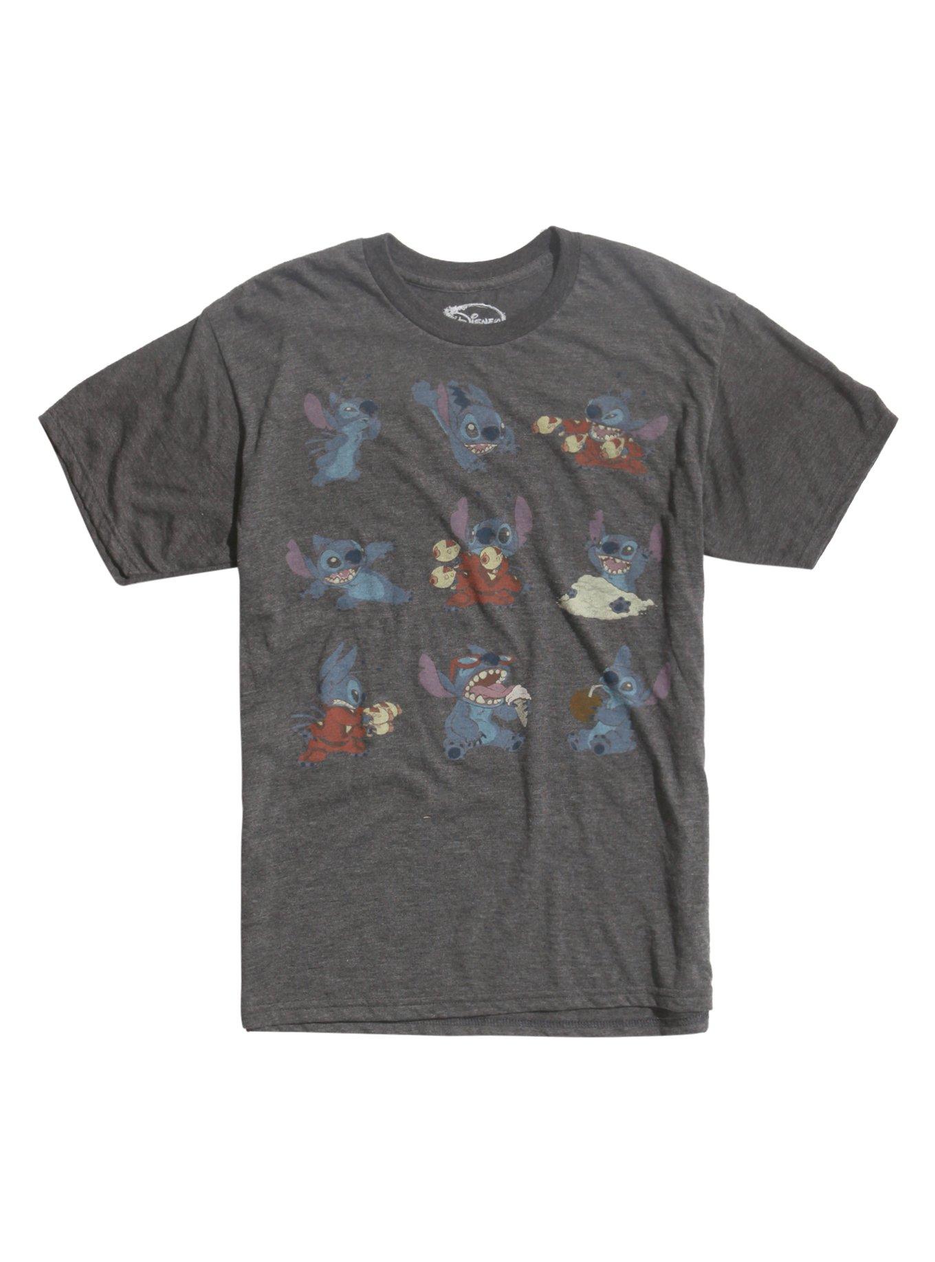 Disney Lilo & Stitch Poses T-Shirt, BLACK, hi-res