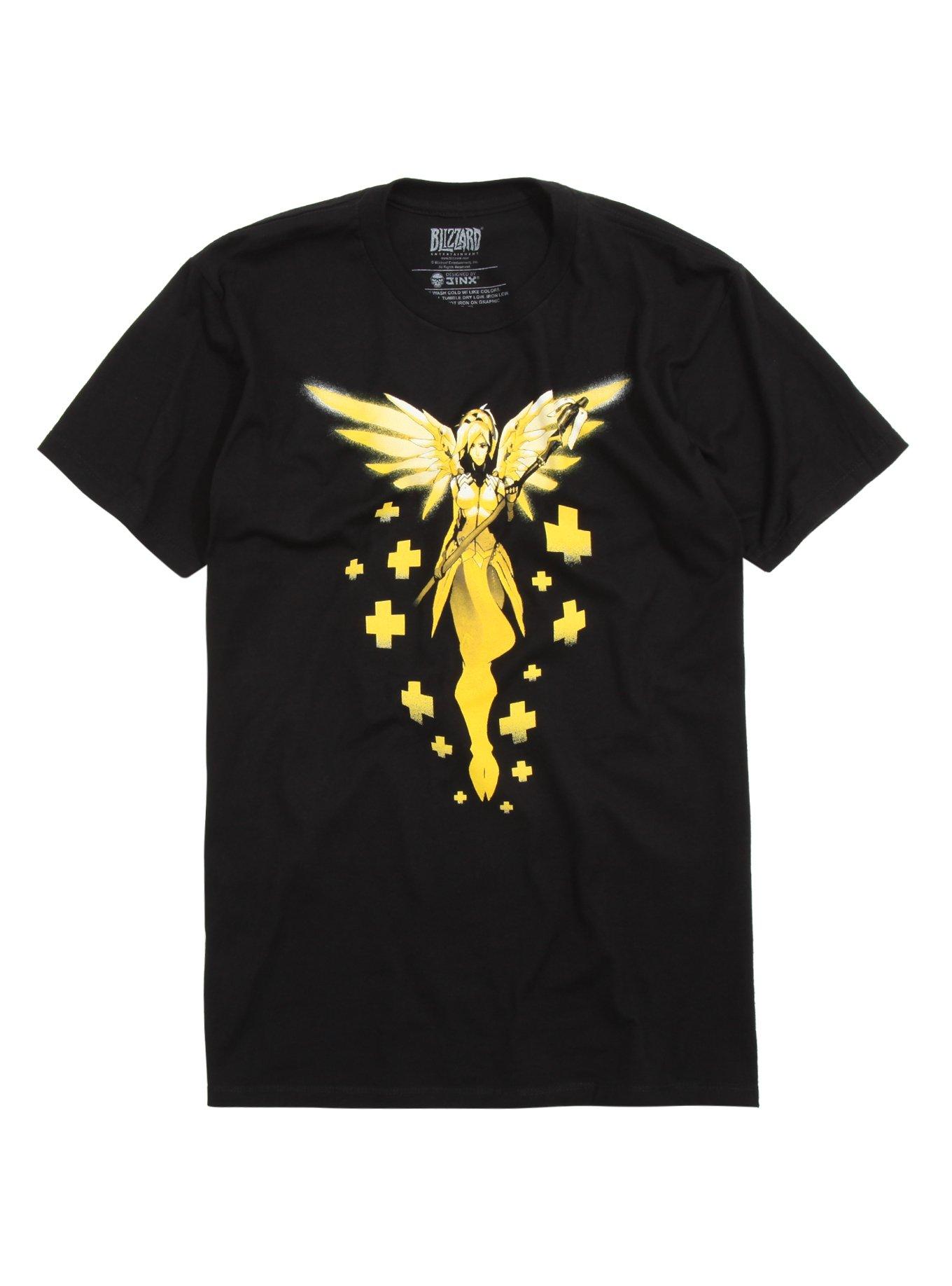 Overwatch Mercy T-Shirt, BLACK, hi-res