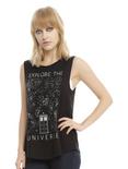 Doctor Who Explore The Universe Girls Muscle Top, BLACK, hi-res