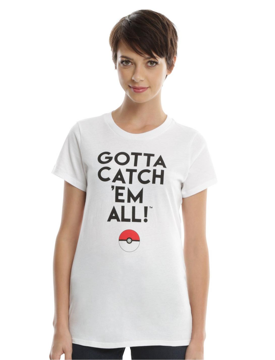 Pokémon Gotta Catch Em All Girls T-Shirt, WHITE, hi-res
