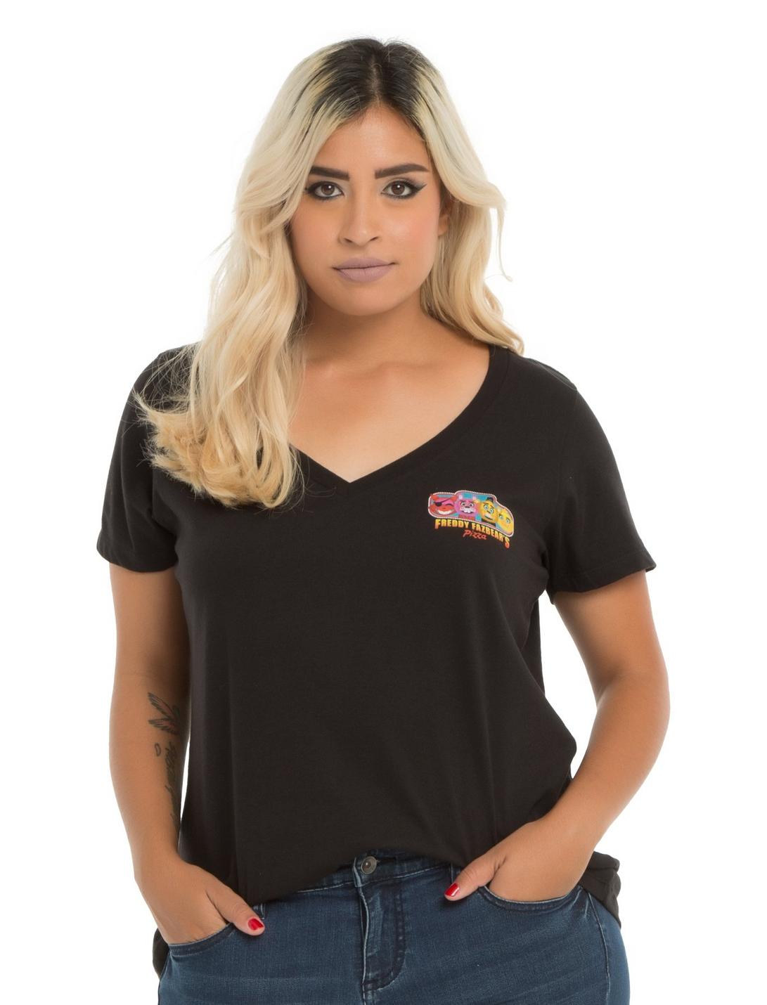 Five Nights At Freddy's Girls T-Shirt Plus Size, BLACK, hi-res