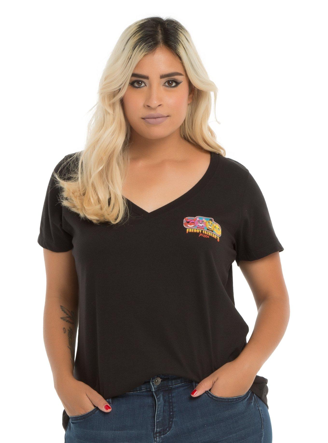 Five Nights At Freddy's Girls T-Shirt Plus Size, BLACK, hi-res