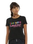 Love Live! Silhouette Girls T-Shirt, BLACK, hi-res
