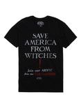 Fantastic Beasts And Where To Find Them Save America From Witches T-Shirt, BLACK, hi-res
