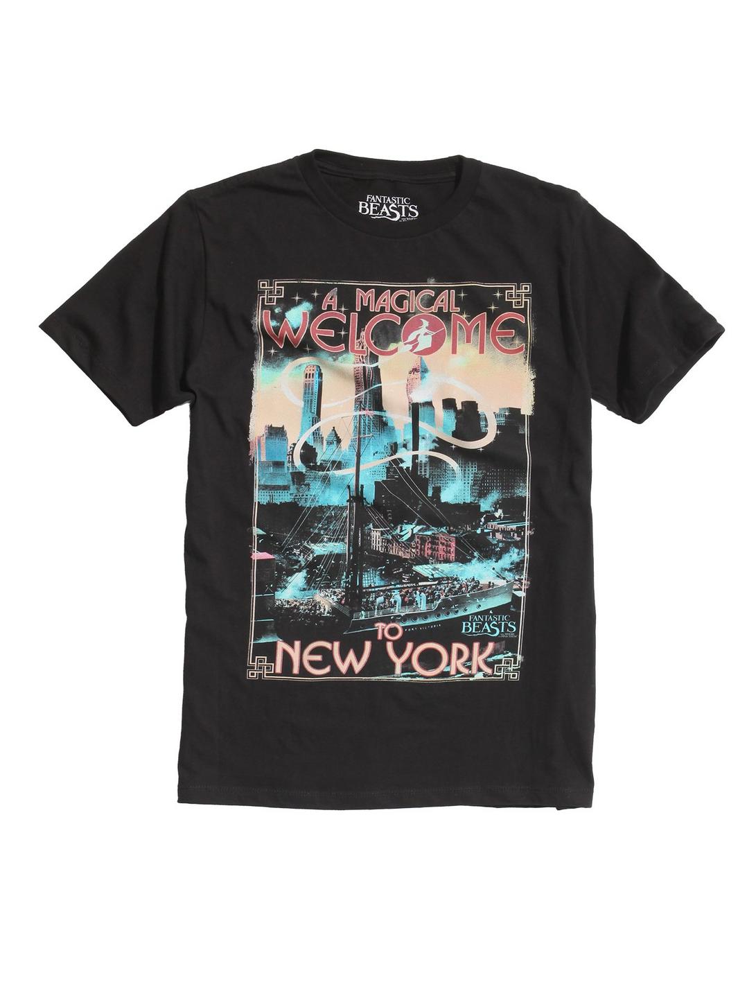 Fantastic Beasts And Where To Find Them Welcome To New York T-Shirt, BLACK, hi-res