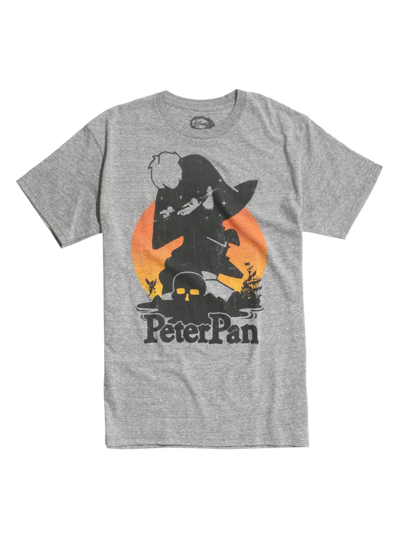 Disney Peter Pan Captain Hook Sunset Tri-Blend T-Shirt, GREY, hi-res