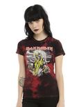 Iron Maiden Killers Tie Dye Girls T-Shirt, BLACK, hi-res