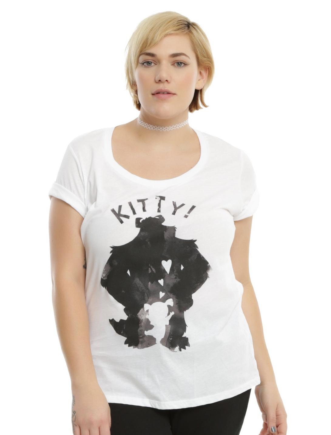 Disney Monsters, Inc. Kitty! Girls T-Shirt Plus Size, GREY, hi-res