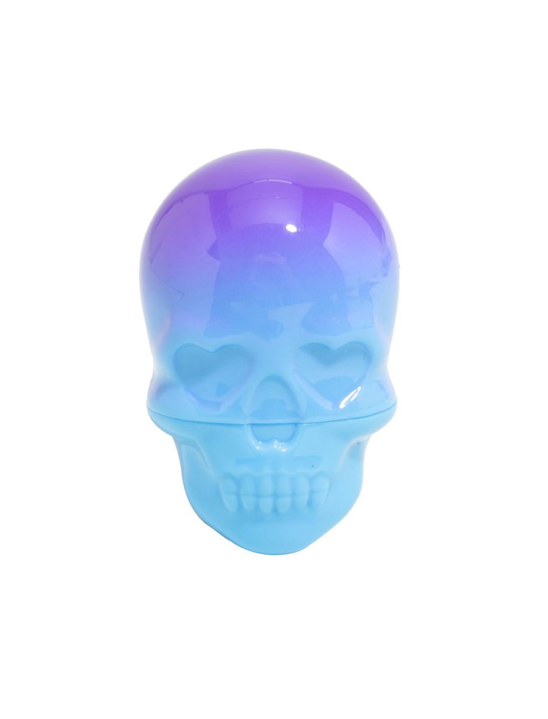 Ombre Blue Purple Skull Cherry Lip Balm, , hi-res