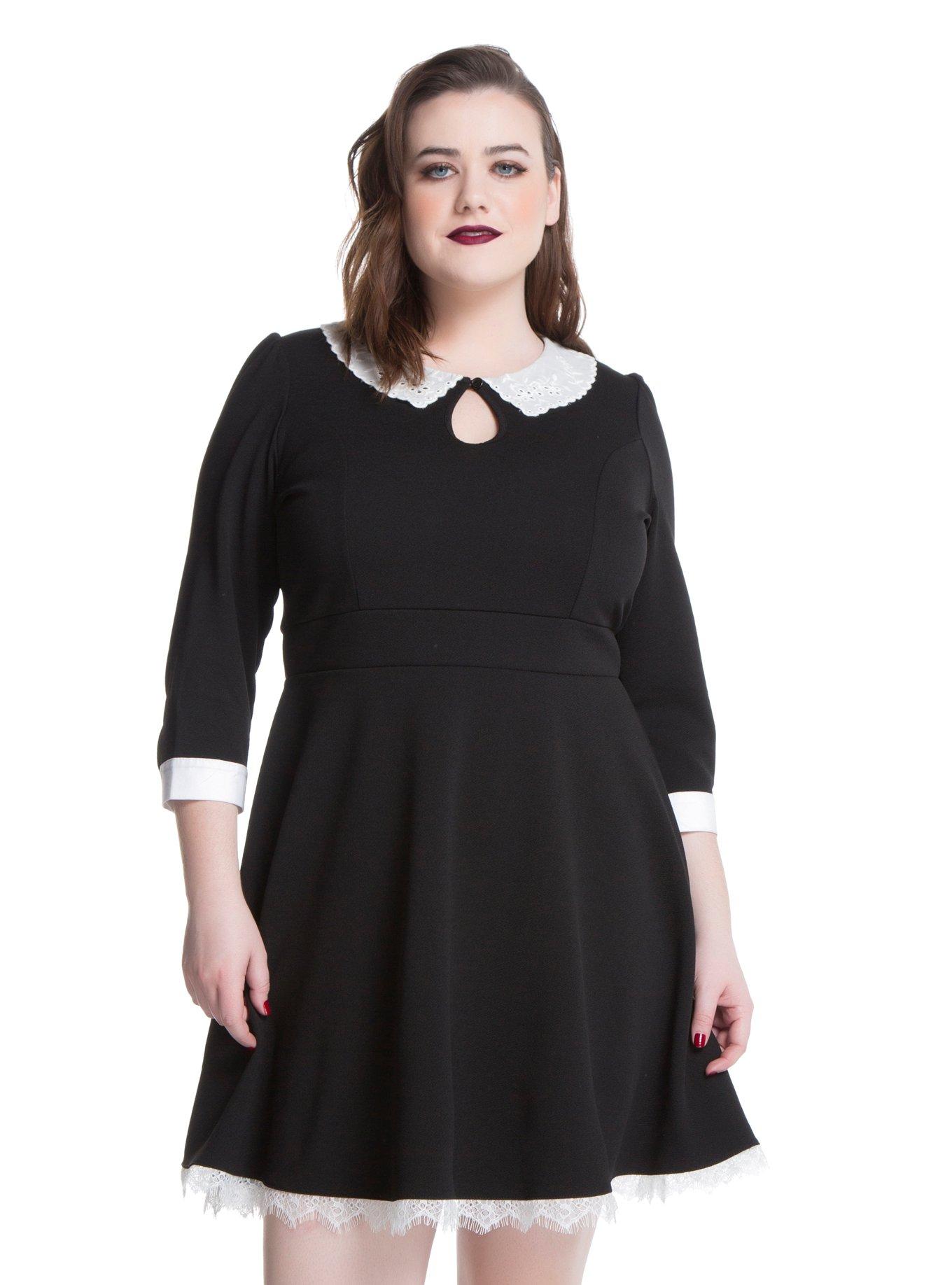 American Horror Story: Murder House Maid Skater Dress Plus Size, BLACK, hi-res