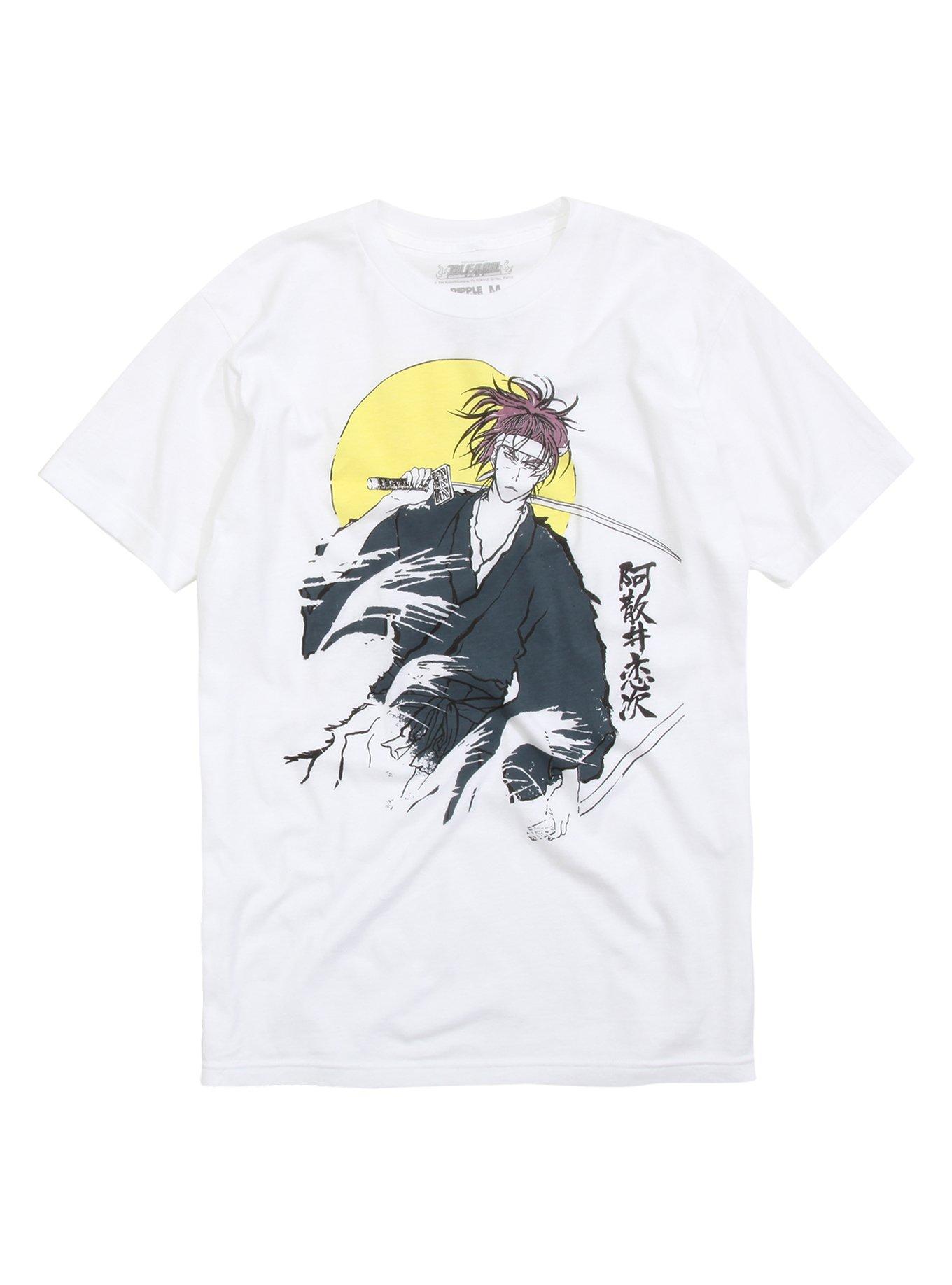 Bleach Renji Abarai Sun T-Shirt, WHITE, hi-res