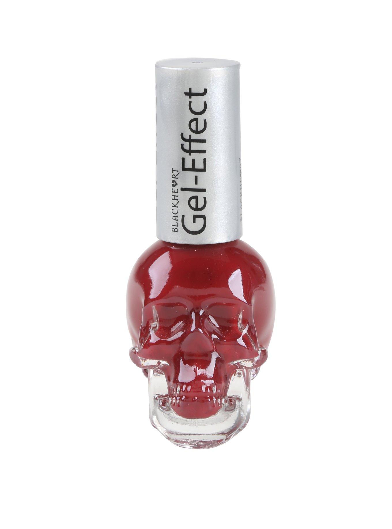 Blackheart Beauty Raspberry Red Gel-Like Nail Polish, , hi-res