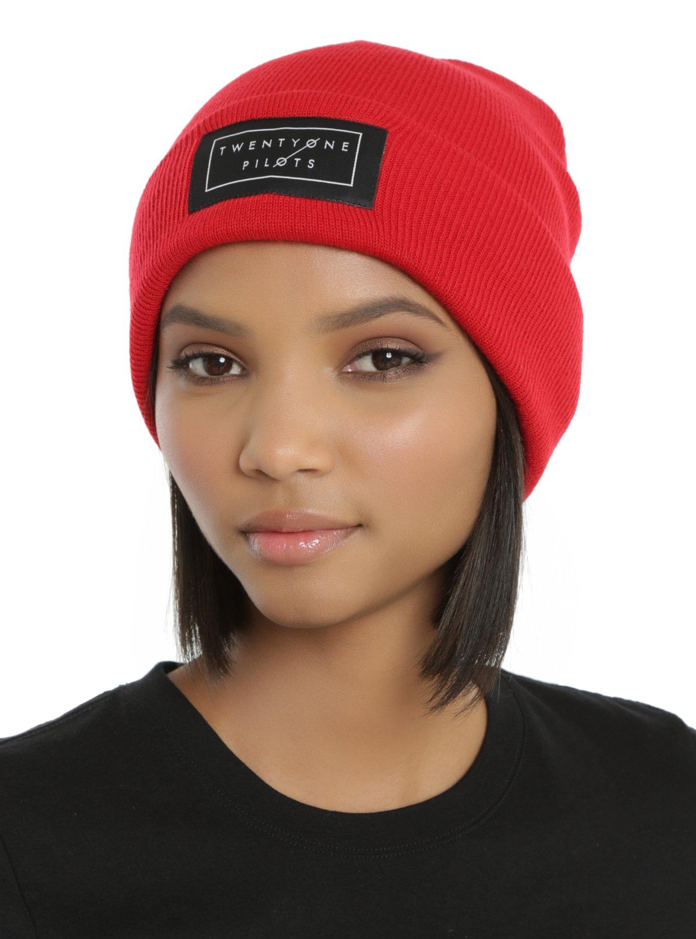 Twenty One Pilots Red Logo Beanie, , hi-res