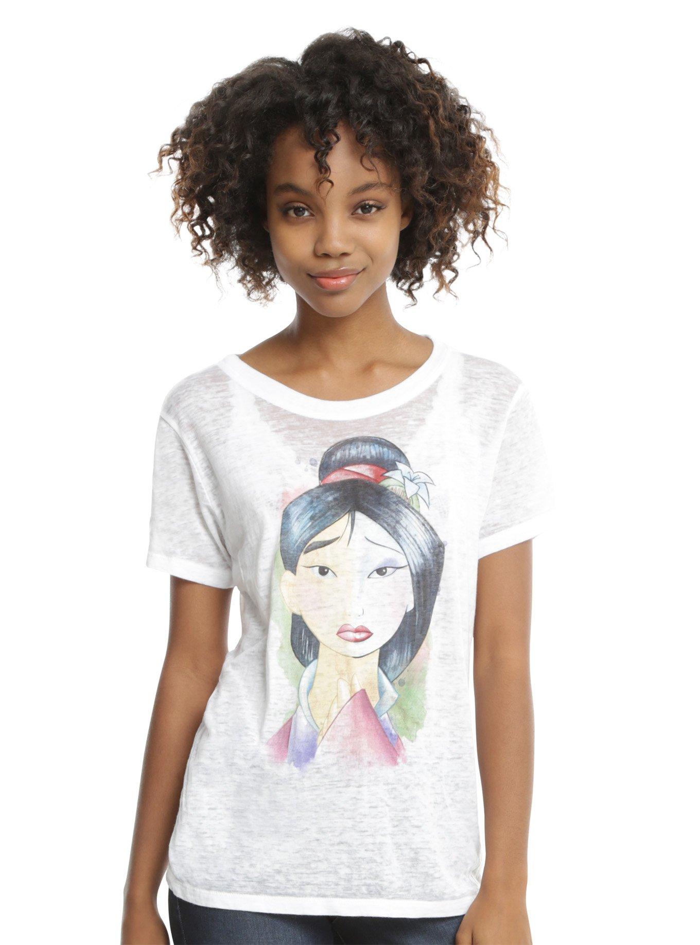 Disney Mulan Relfection Girls T-Shirt, WHITE, hi-res