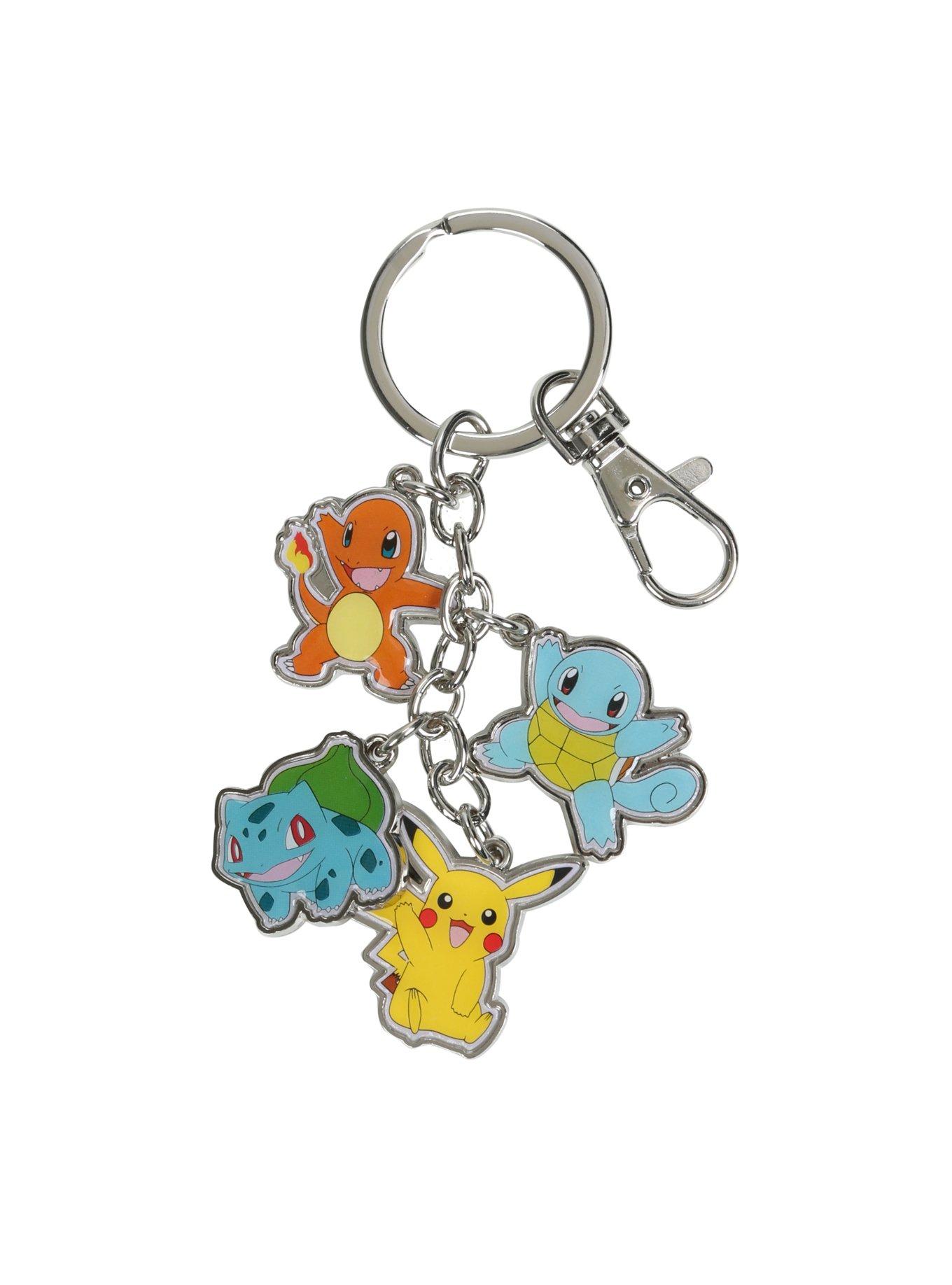 Pokemon Starters Charms Key Chain, , hi-res