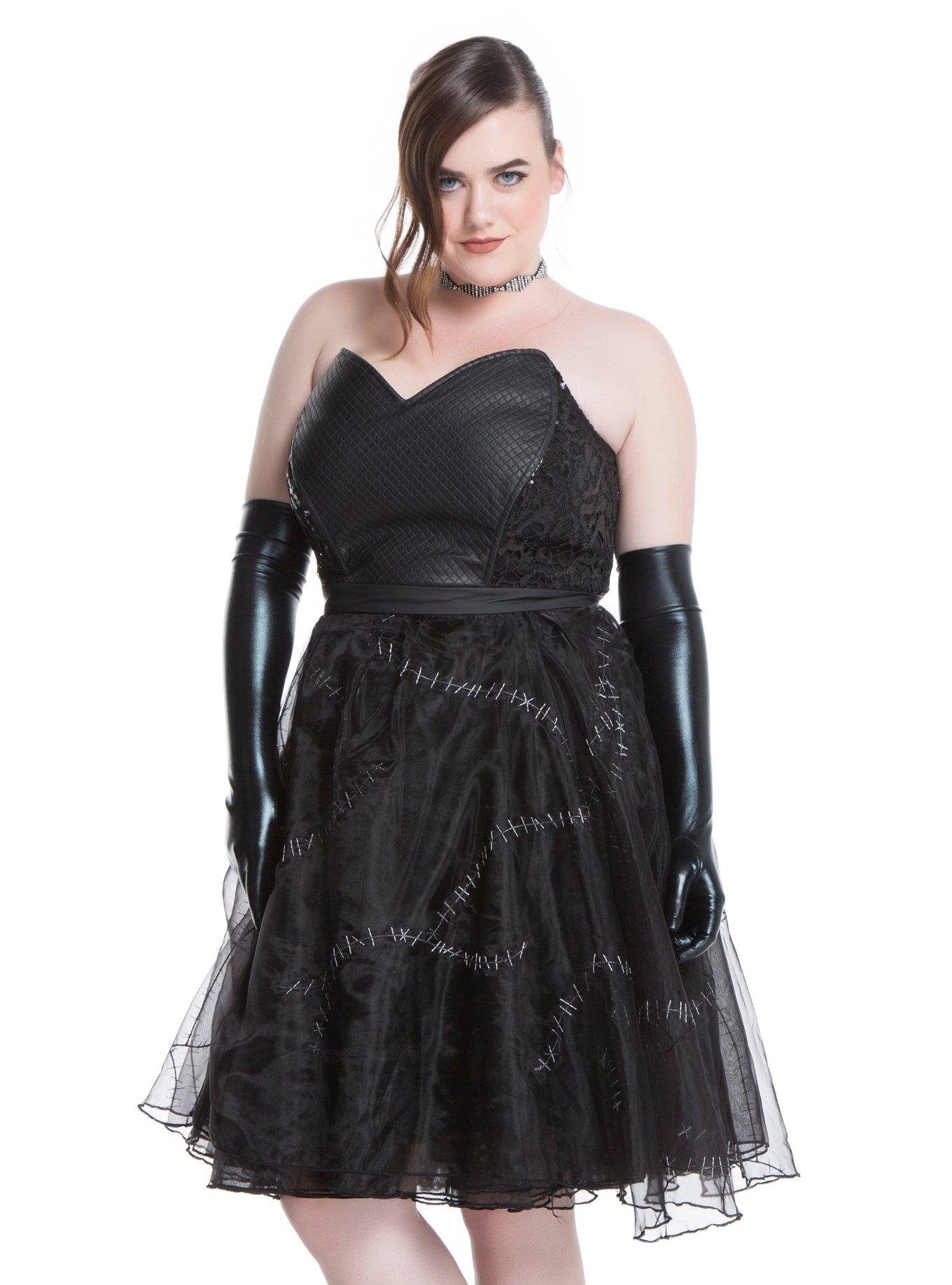 DC Comics Catwoman Formal Dress Plus Size, BLACK, hi-res