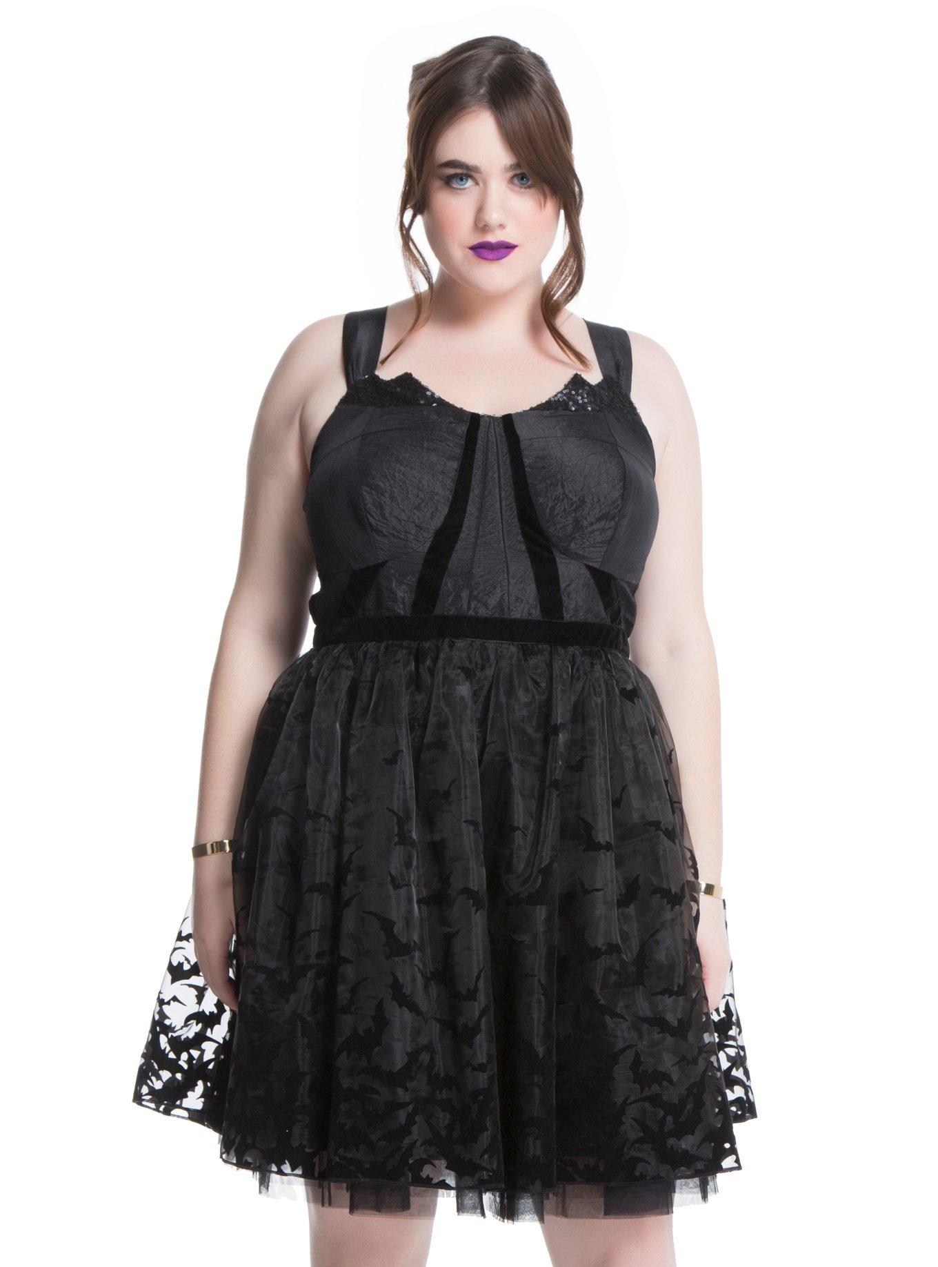 DC Comics Batman Formal Dress Plus Size, BLACK, hi-res