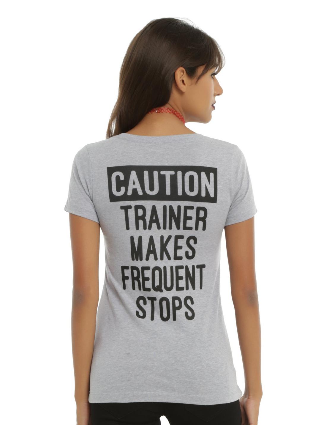Caution: Trainer Girls T-Shirt, GREY, hi-res