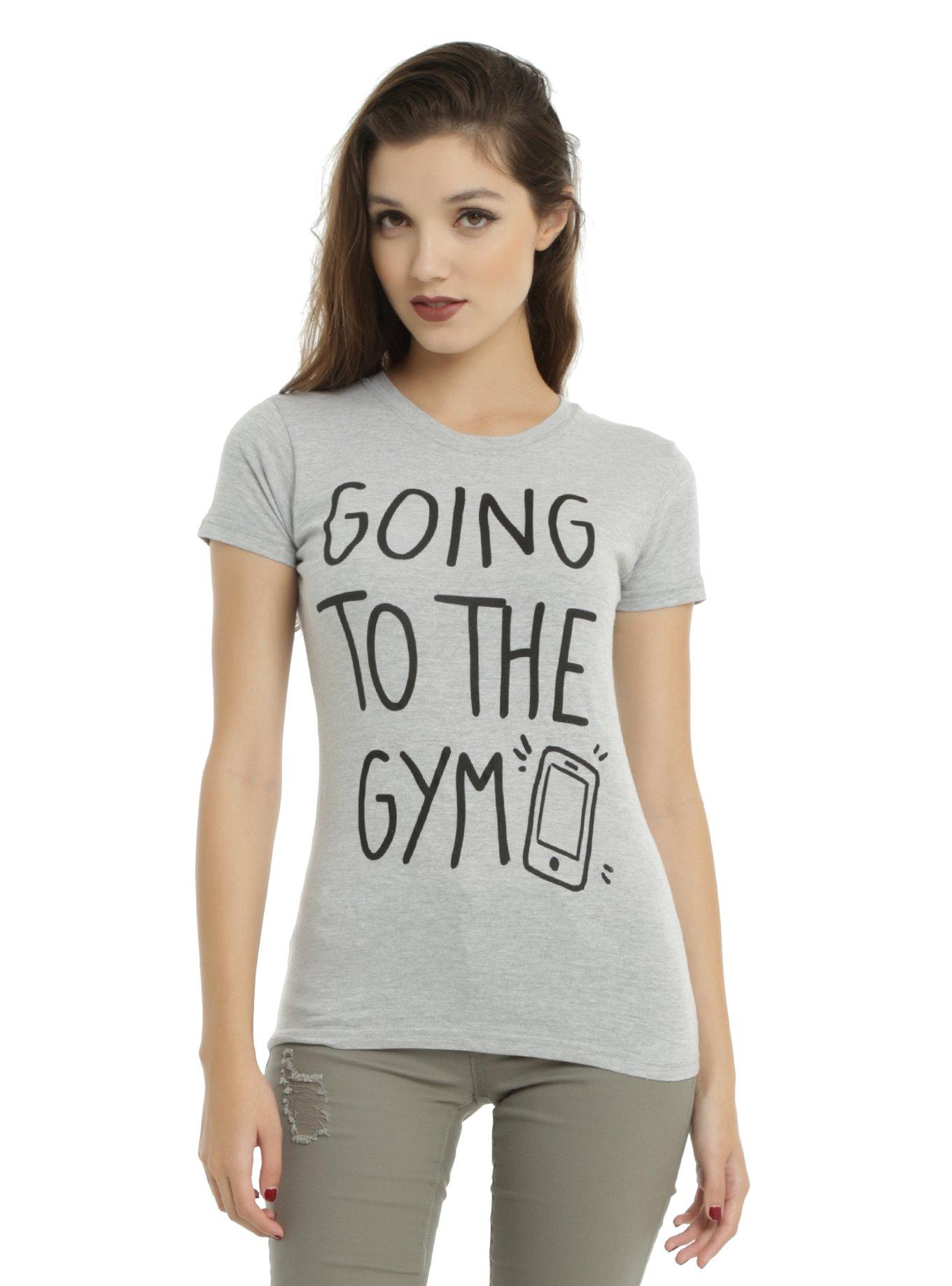 Going To The Gym Girls T-Shirt, GREY, hi-res