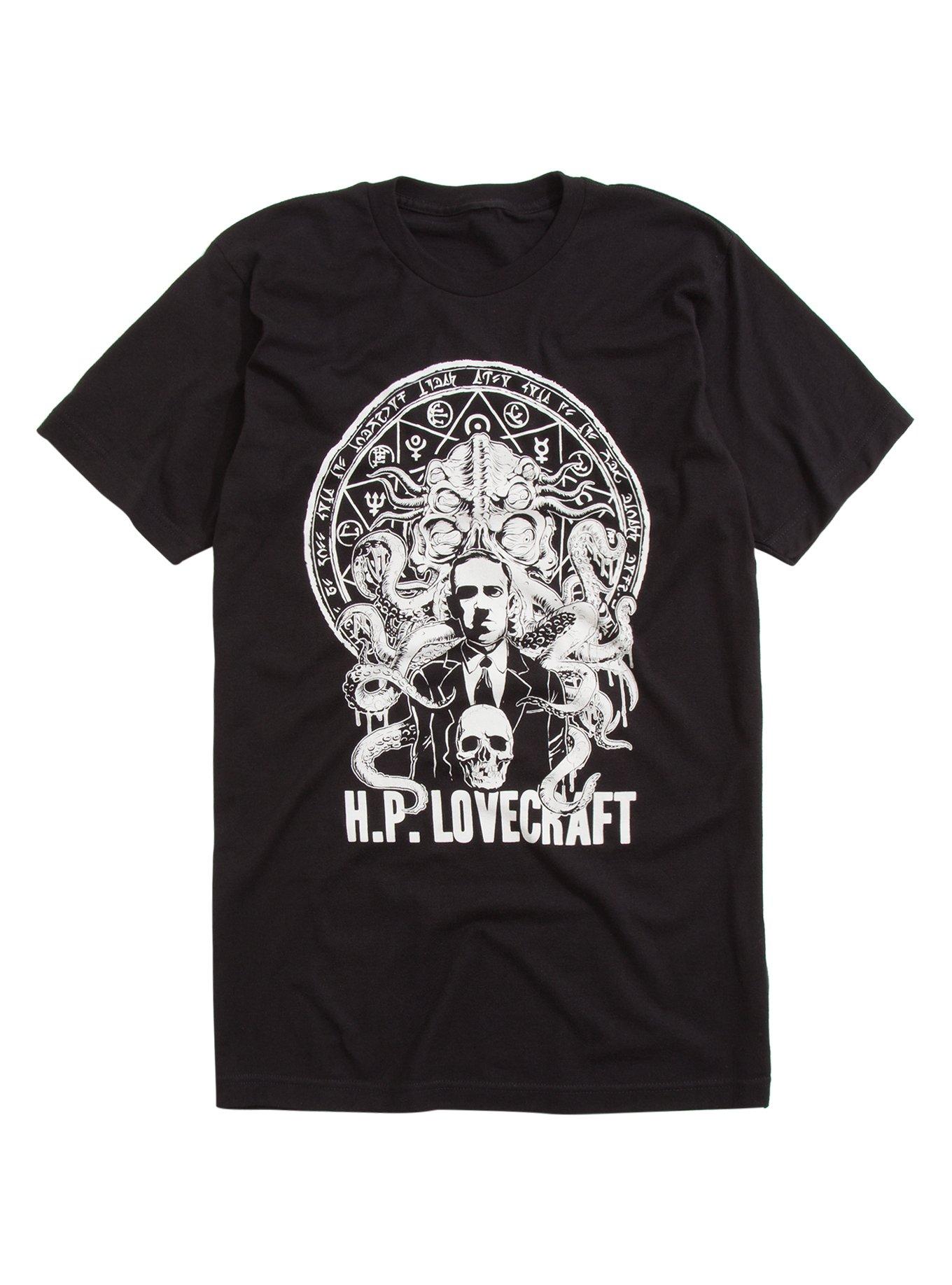 H.P. Lovecraft Cthulhu T-Shirt, BLACK, hi-res