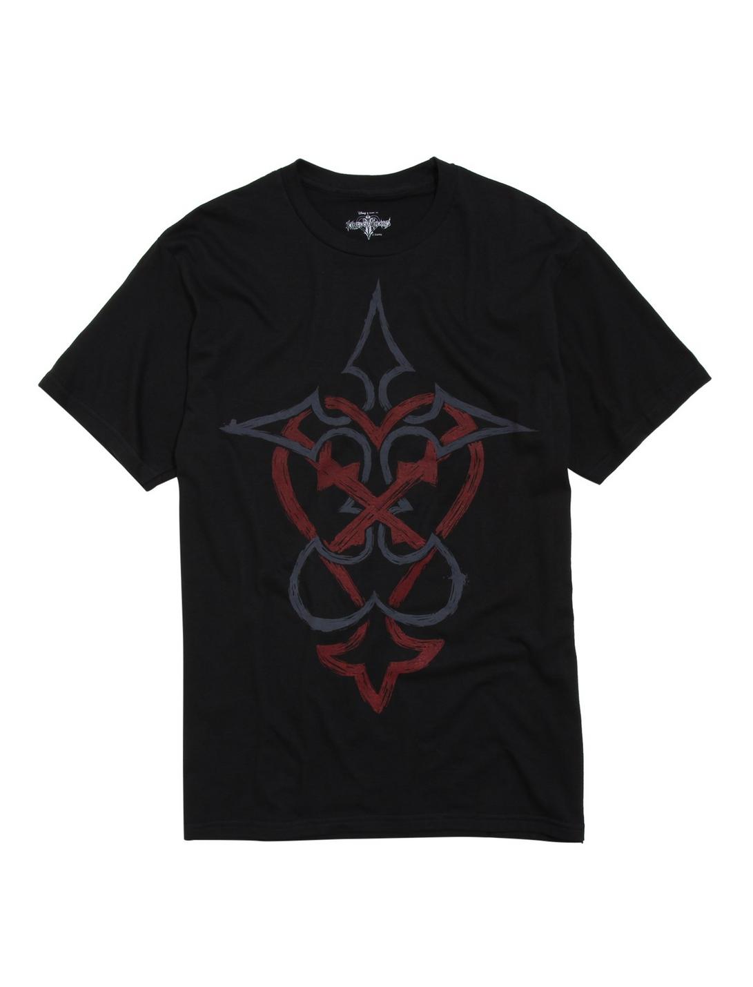 Disney Kingdom Hearts Heartless/Nobody Logo T-Shirt, BLACK, hi-res