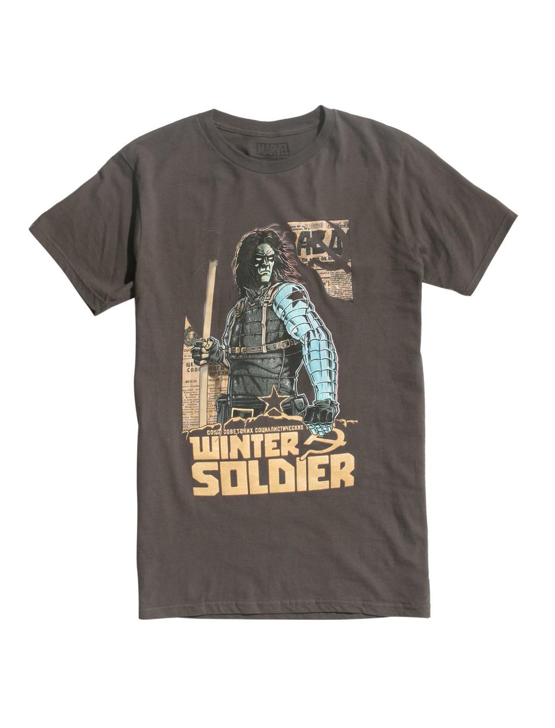 Marvel Winter Soldier T-Shirt, BLACK, hi-res