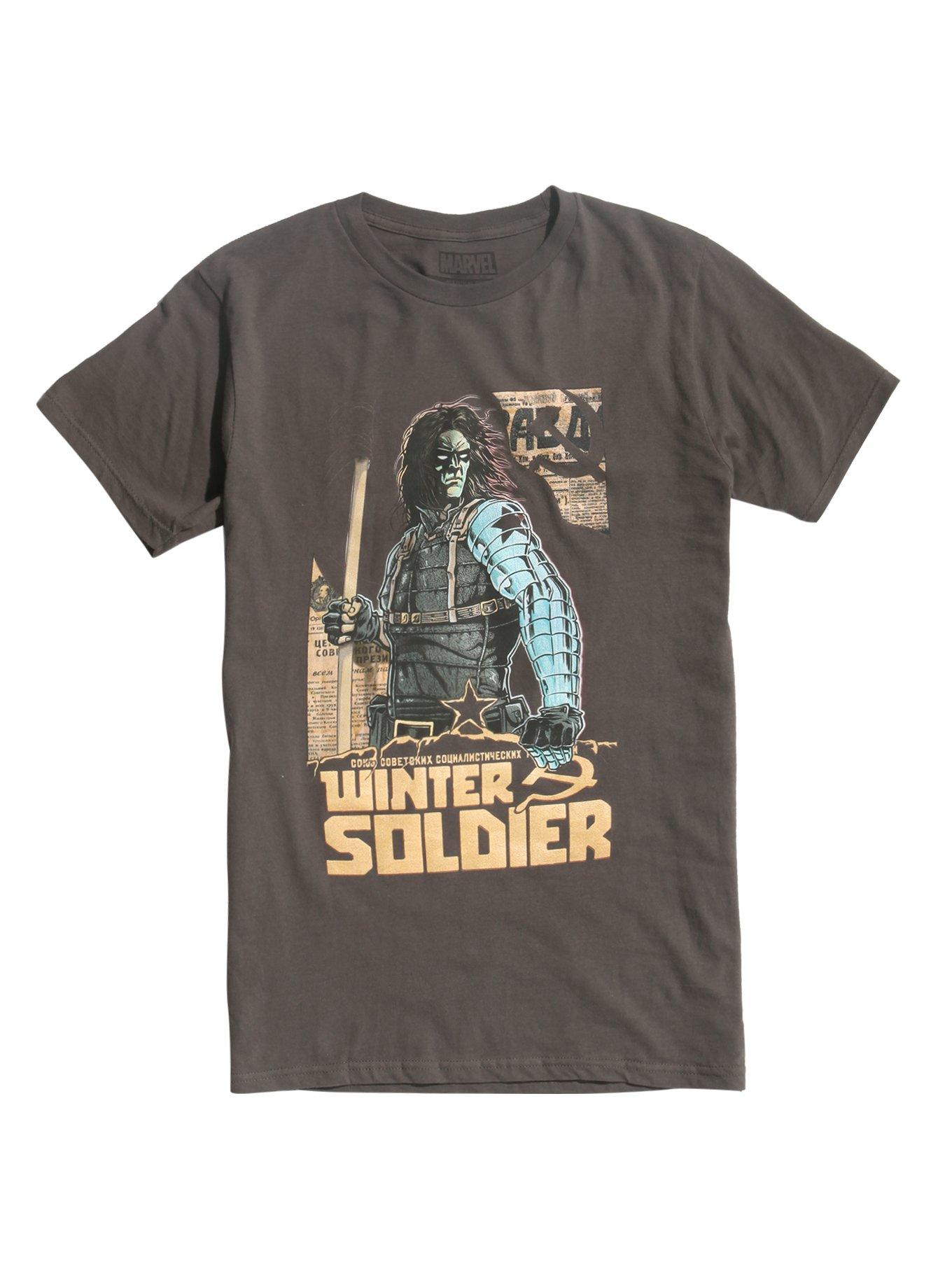 Marvel Winter Soldier T-Shirt, BLACK, hi-res