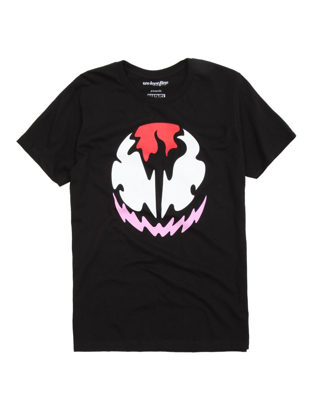 Marvel Carnage Minimalist Face T-Shirt, BLACK, hi-res