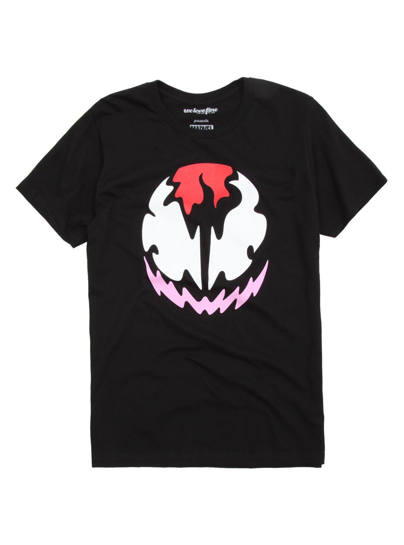 Marvel Carnage Minimalist Face T-Shirt, BLACK, hi-res