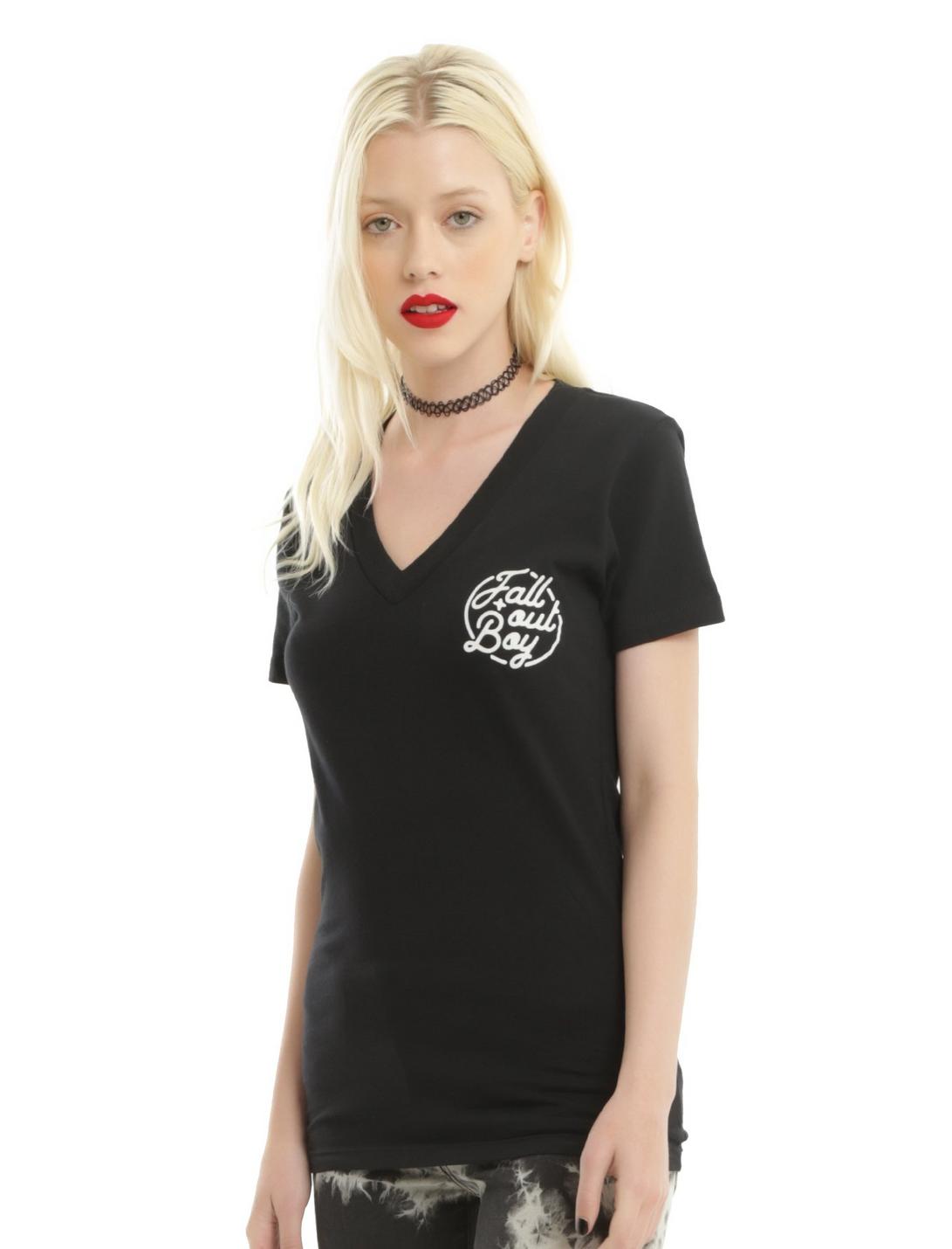 Fall Out Boy Emblem Girls T-Shirt, BLACK, hi-res
