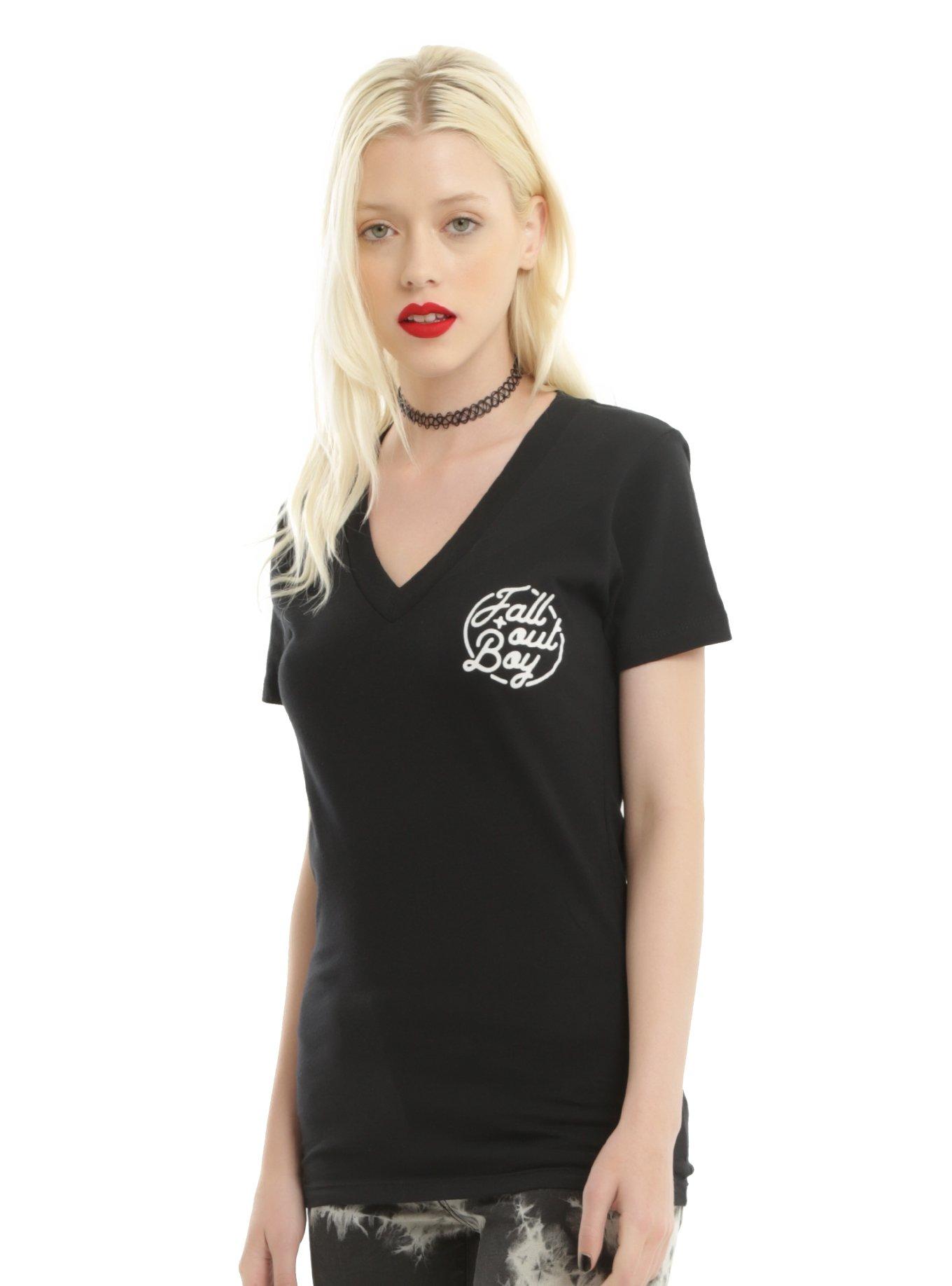 Fall Out Boy Emblem Girls T-Shirt, BLACK, hi-res