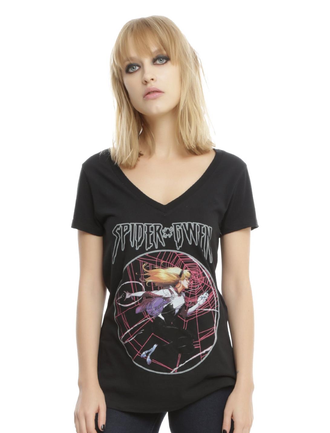 Marvel Spider-Gwen Circle Girls T-Shirt, BLACK, hi-res