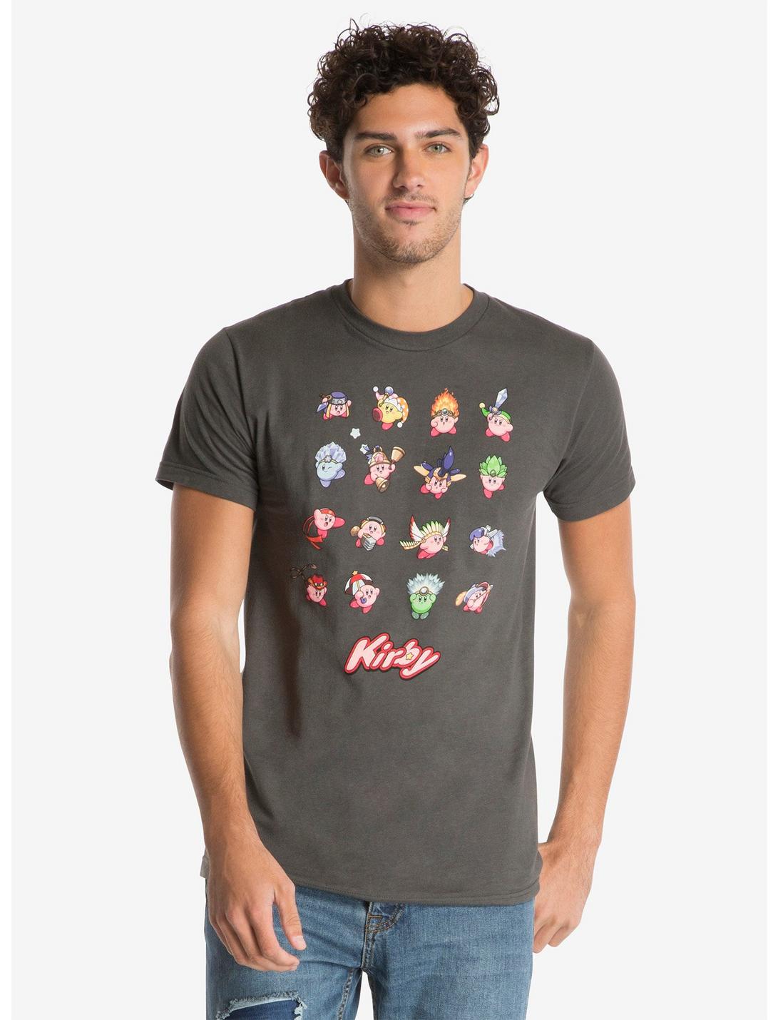 Nintendo Kirby 16 Copy Abilities T-Shirt, BLACK, hi-res