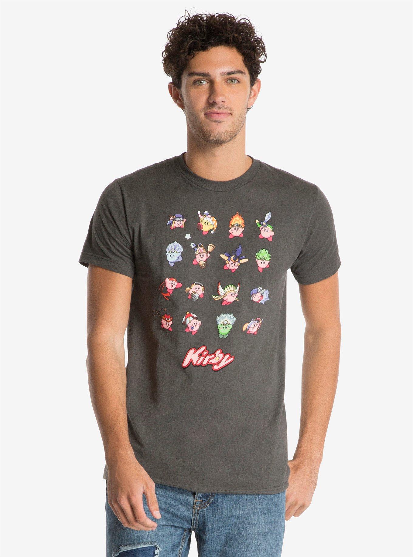 Nintendo Kirby 16 Copy Abilities T-Shirt, BLACK, hi-res