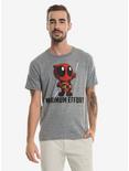 Marvel Deadpool Chibi Max Effort T-Shirt, GREY, hi-res