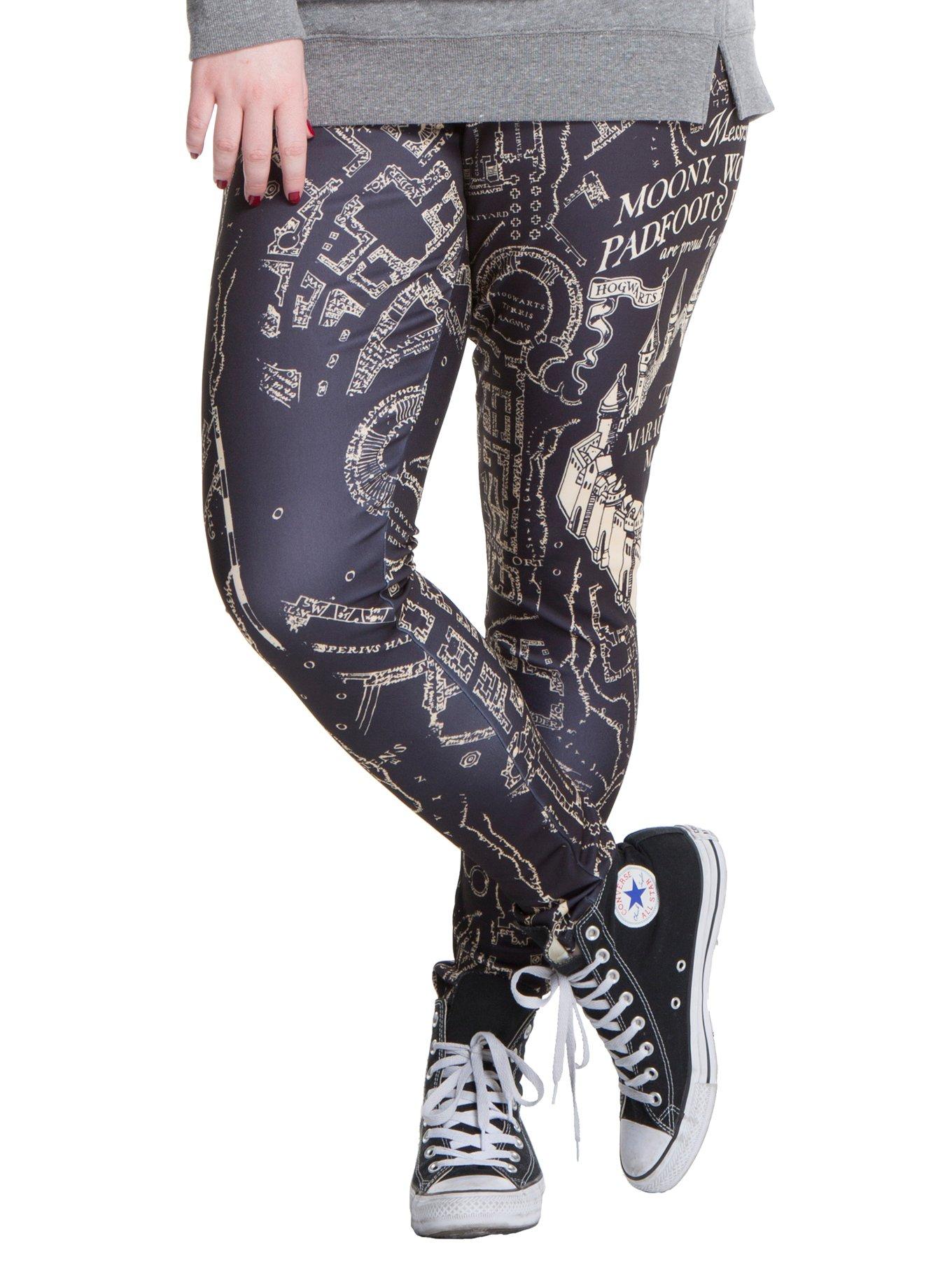 Harry Potter Marauder's Map Leggings Plus Size