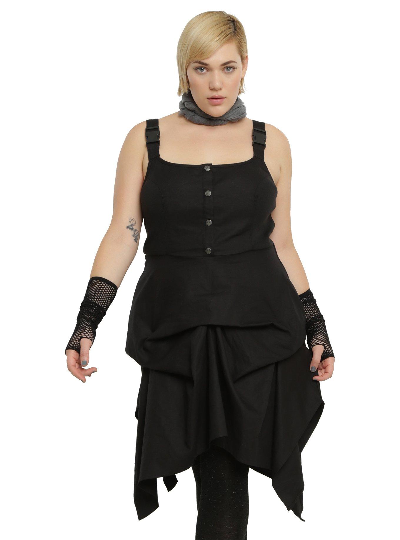 Star Wars Rogue One Rebel Alliance Flight Suit Dress Plus Size, BLACK, hi-res