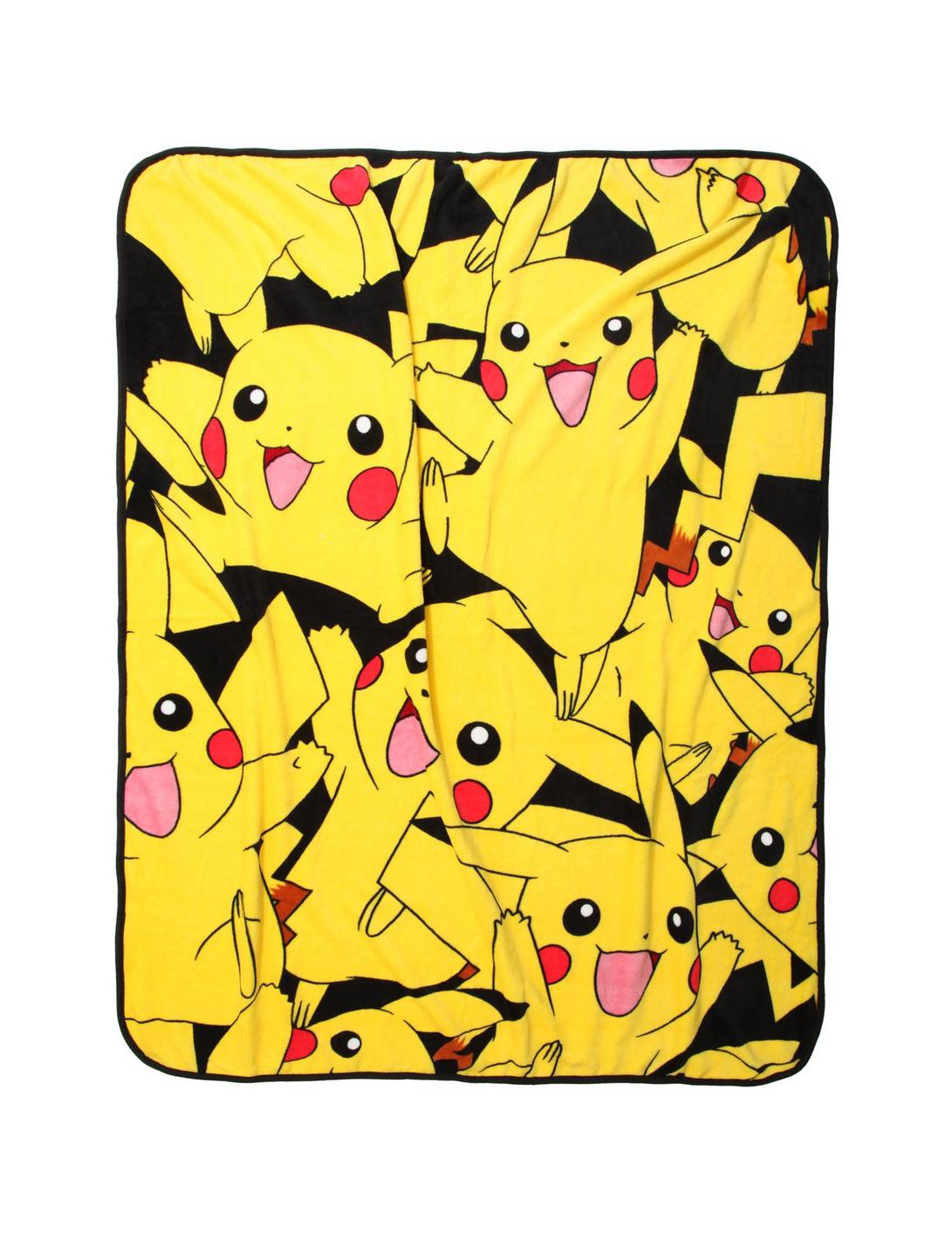 Pokemon Pikachu Print Throw Blanket, , hi-res