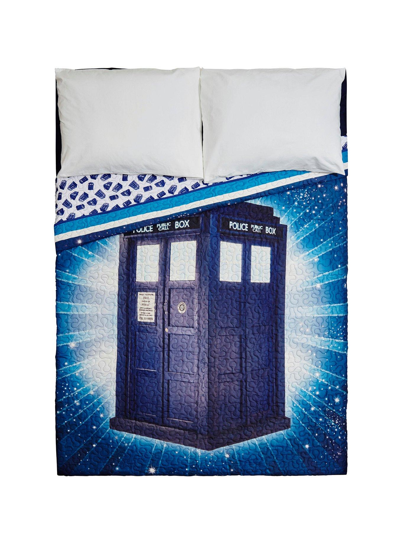 Doctor Who TARDIS Full/Queen Reversible Quilt, , hi-res