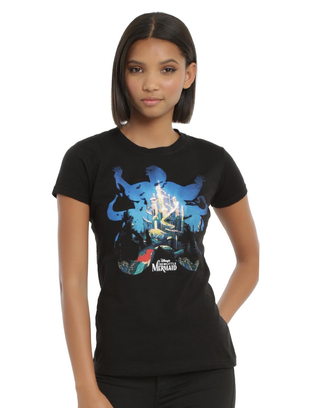 Disney The Little Mermaid Atlantica Girls T-Shirt, BLACK, hi-res
