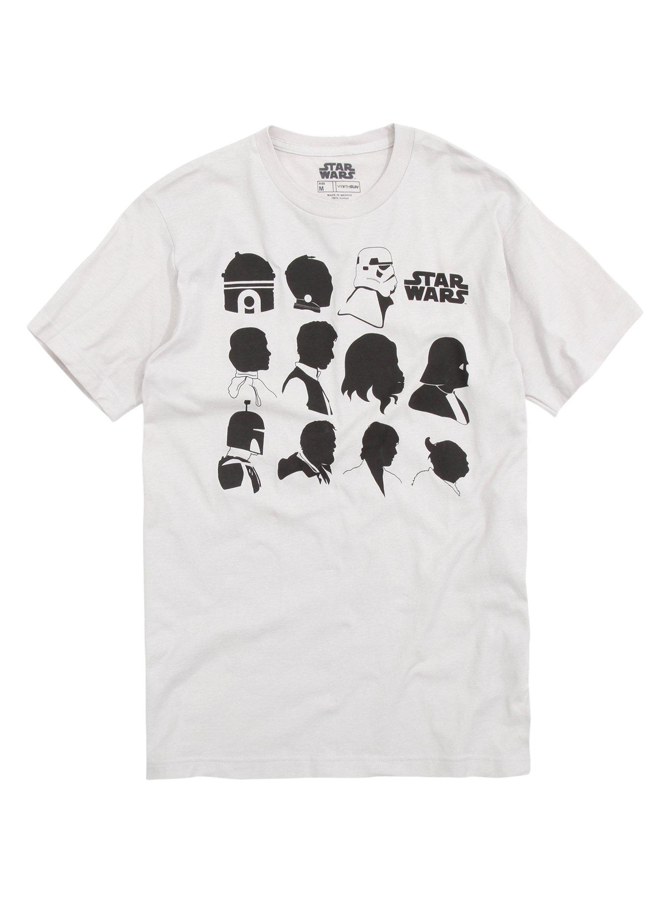 Star Wars Silhouettes T-Shirt, SILVER, hi-res