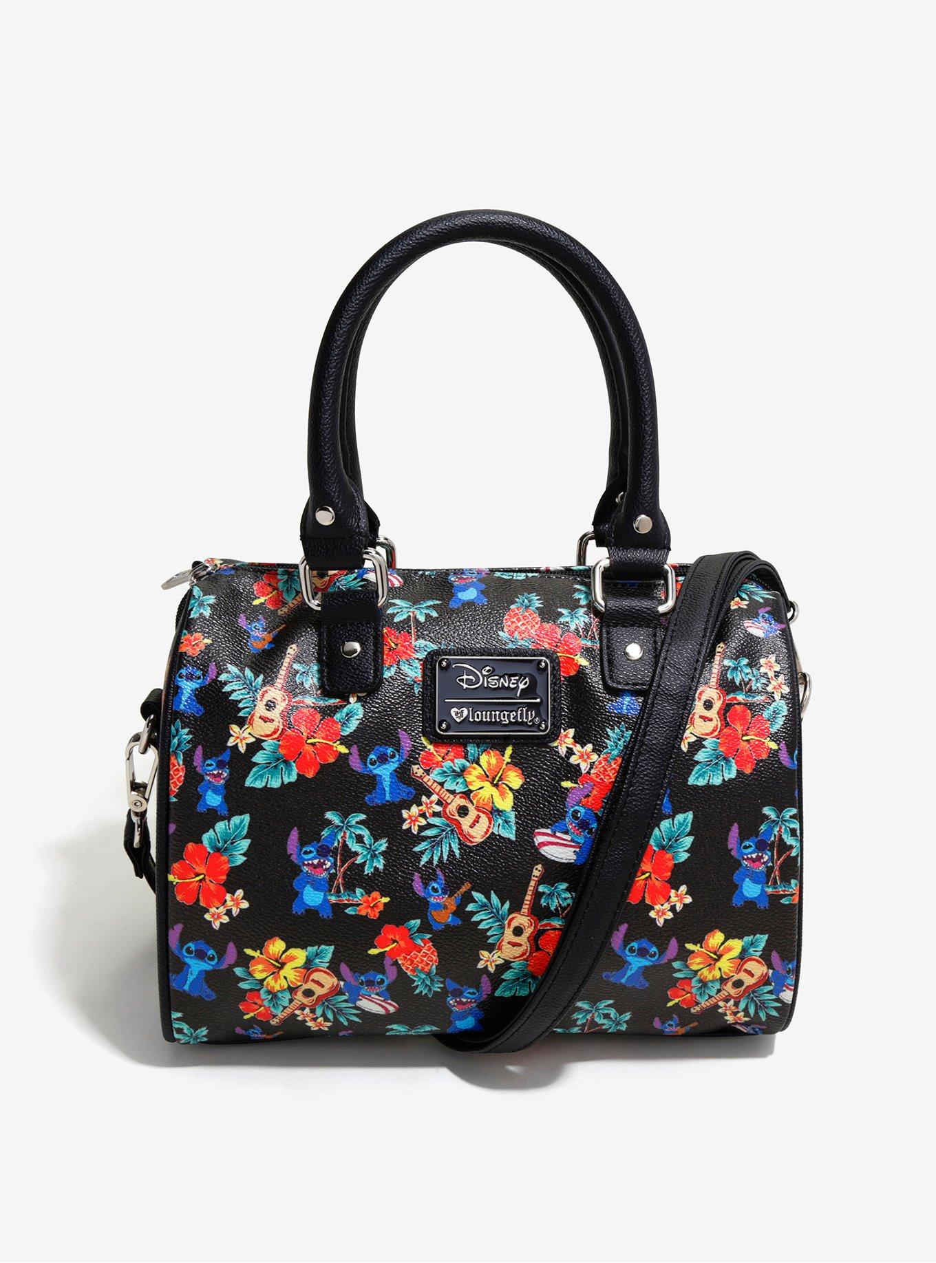 Loungefly Disney Lilo & Stitch Ukulele Print Barrel Bag, , hi-res