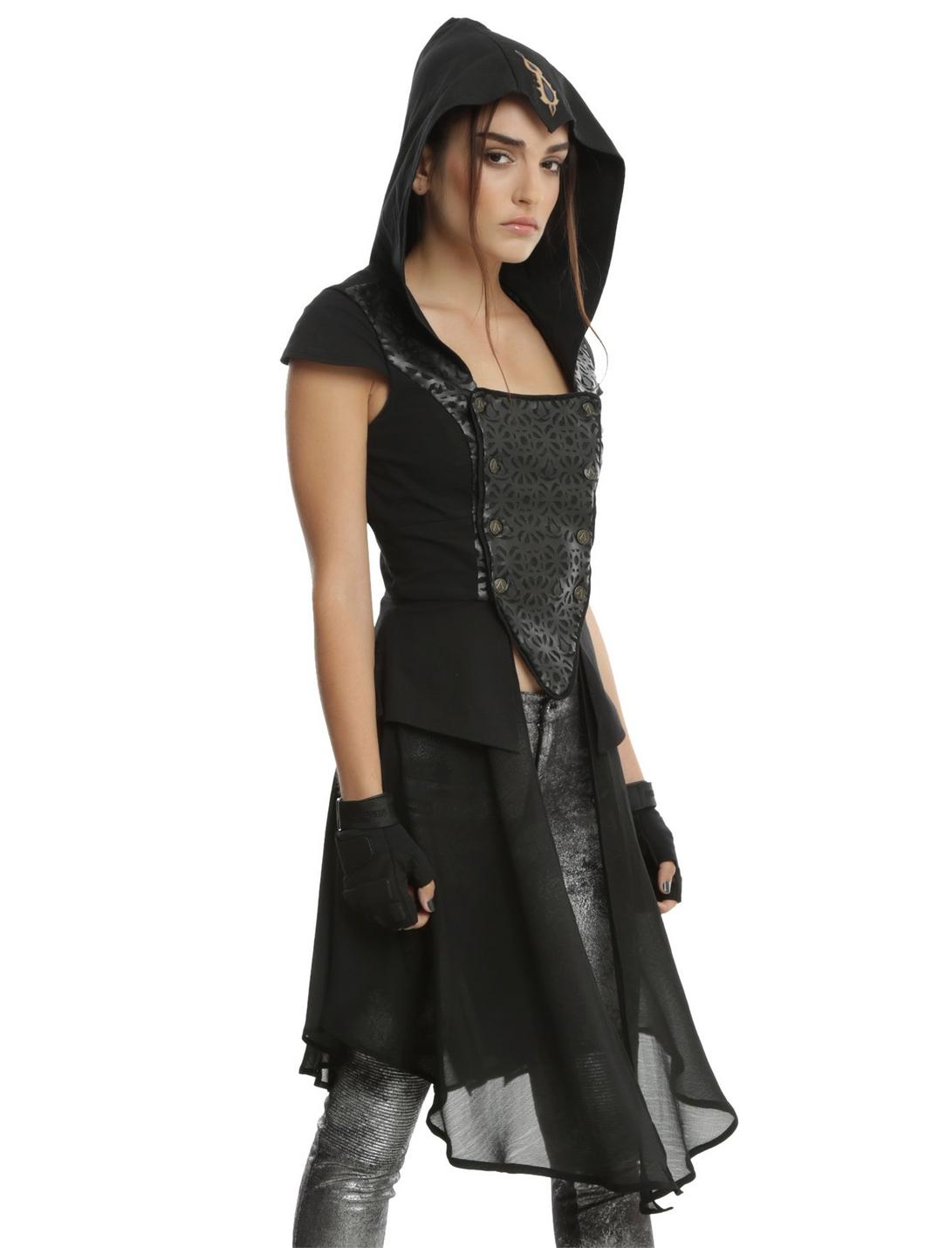 Assassin's Creed Maria Girls Hooded Vest, BLACK, hi-res