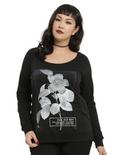 Fall Out Boy Flower Girls Top Plus Size, BLACK, hi-res