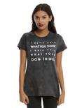 What Dogs Think Girls T-Shirt, BLACK, hi-res