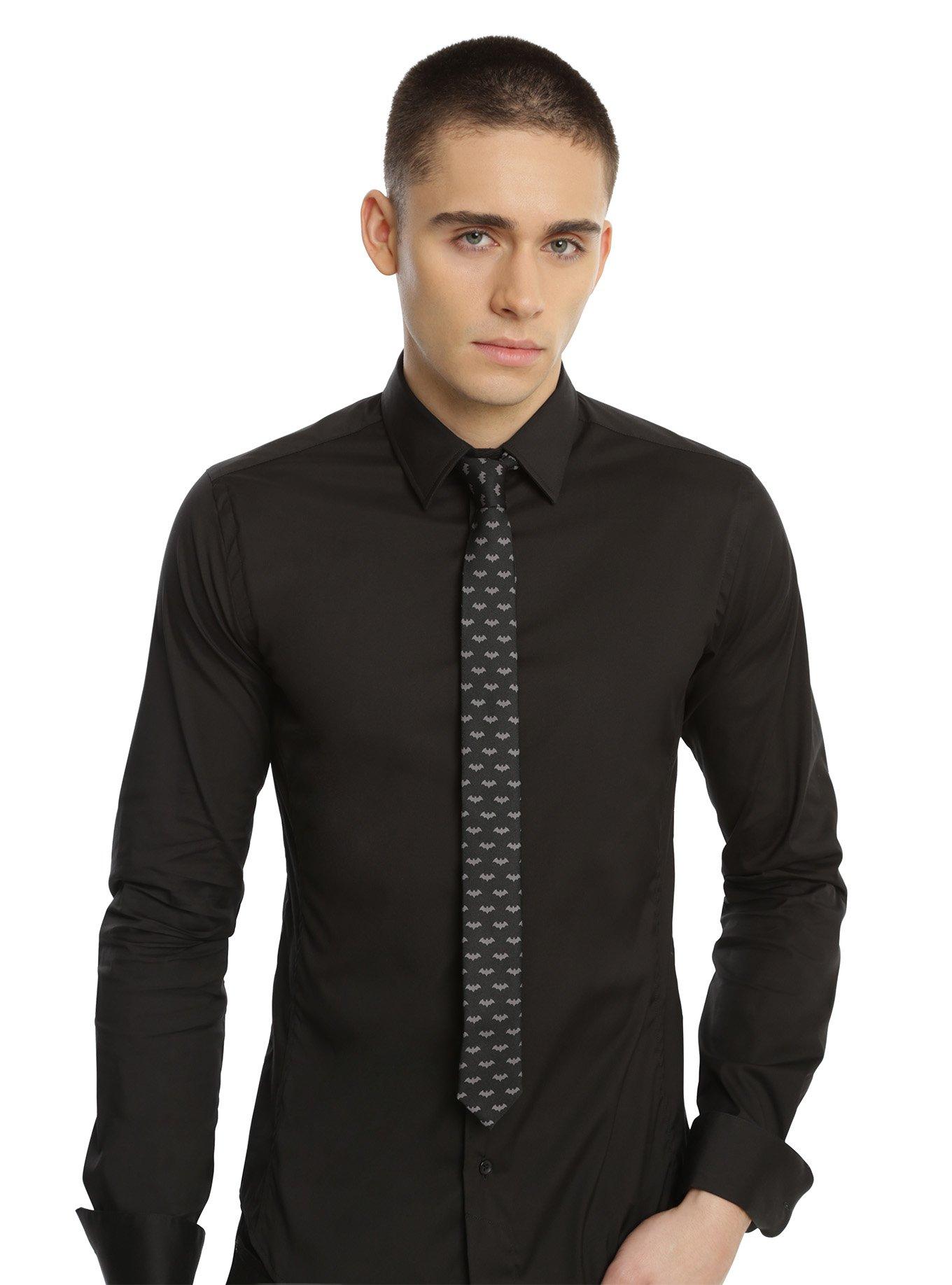 DC Comics Batman Logo Skinny Tie, , hi-res