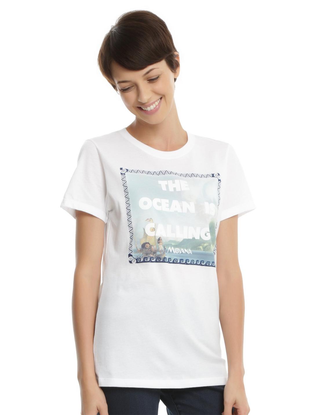 Disney Moana The Ocean Is Calling Girls T-Shirt, WHITE, hi-res