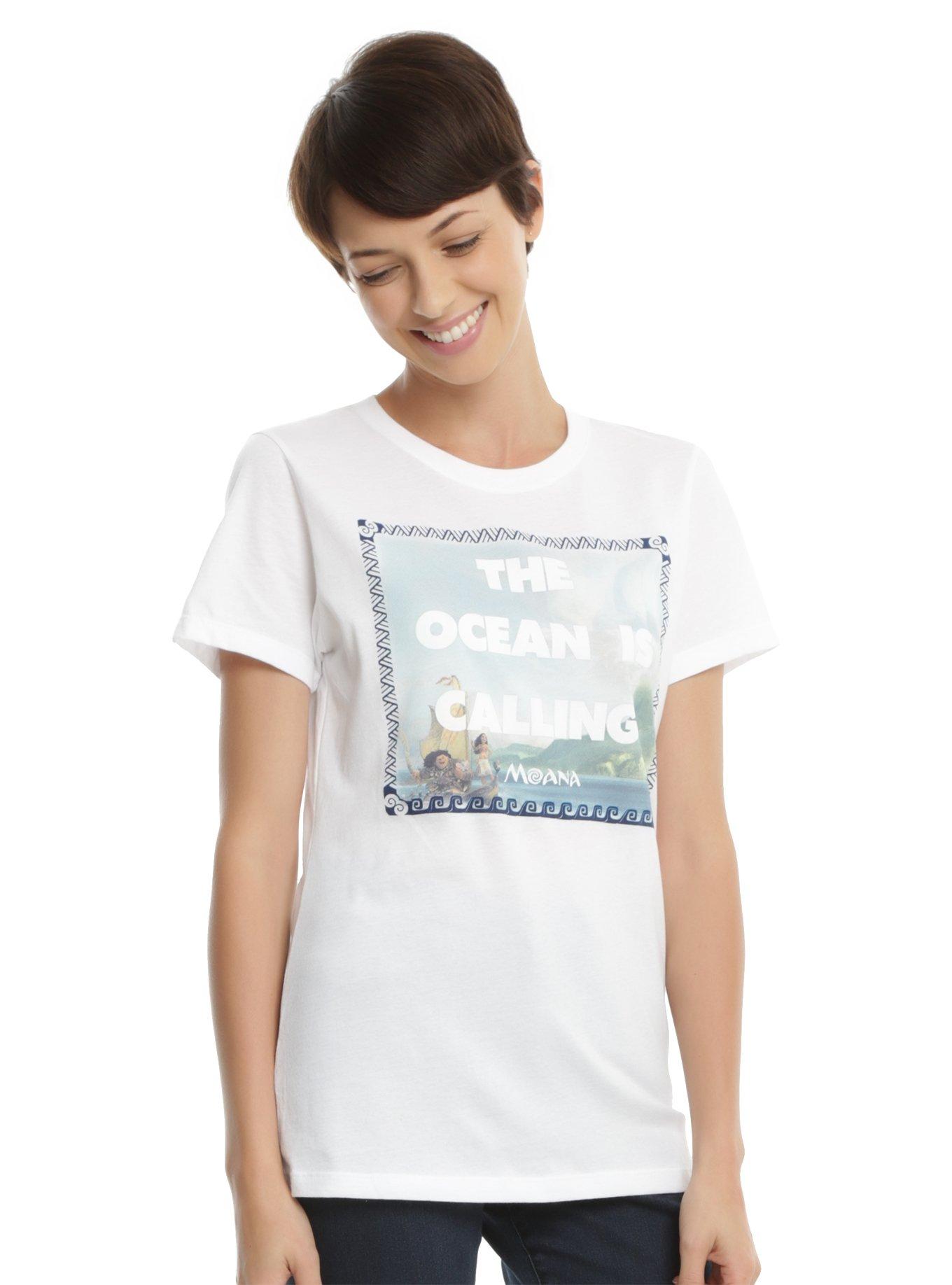 Disney Moana The Ocean Is Calling Girls T-Shirt, WHITE, hi-res